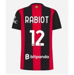 Strój piłkarski AC Milan Adrien Rabiot #12 Koszulka Podstawowej damskie 2026-27 Krótki Rękaw