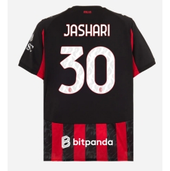 Strój piłkarski AC Milan Ardon Jashari #30 Koszulka Podstawowej 2025-26 Krótki Rękaw