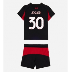 Strój piłkarski AC Milan Ardon Jashari #30 Koszulka Podstawowej dziecięce 2025-26 Krótki Rękaw (+ Krótkie spodenki)