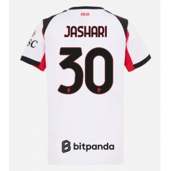 Strój piłkarski AC Milan Ardon Jashari #30 Koszulka Wyjazdowej damskie 2025-26 Krótki Rękaw
