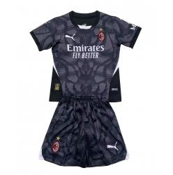 Strój piłkarski AC Milan Bramkarskie Koszulka Podstawowej dziecięce 2024-25 Krótki Rękaw (+ Krótkie spodenki)