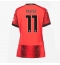 Strój piłkarski AC Milan Christian Pulisic #11 Koszulka Podstawowej damskie 2023-24 Krótki Rękaw