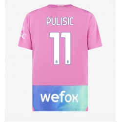 Strój piłkarski AC Milan Christian Pulisic #11 Koszulka Trzeciej 2023-24 Krótki Rękaw