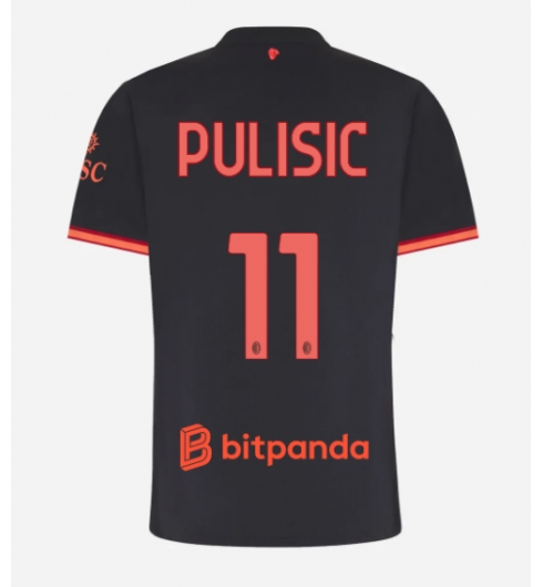 Strój piłkarski AC Milan Christian Pulisic #11 Koszulka Trzeciej damskie 2026-27 Krótki Rękaw Strój piłkarski AC Milan Christian Pulisic #11 Koszulka Trzeciej damskie 2026-27 Krótki Rękaw