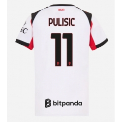 Strój piłkarski AC Milan Christian Pulisic #11 Koszulka Wyjazdowej damskie 2025-26 Krótki Rękaw