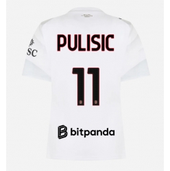 Strój piłkarski AC Milan Christian Pulisic #11 Koszulka Wyjazdowej damskie 2026-27 Krótki Rękaw