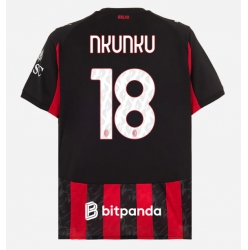 Strój piłkarski AC Milan Christopher Nkunku #18 Koszulka Podstawowej 2025-26 Krótki Rękaw