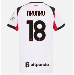 Strój piłkarski AC Milan Christopher Nkunku #18 Koszulka Wyjazdowej damskie 2025-26 Krótki Rękaw