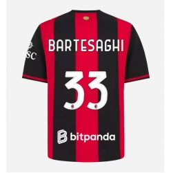 Strój piłkarski AC Milan Davide Bartesaghi #33 Koszulka Podstawowej 2026-27 Krótki Rękaw