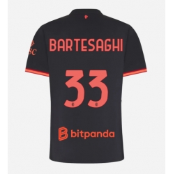 Strój piłkarski AC Milan Davide Bartesaghi #33 Koszulka Trzeciej damskie 2026-27 Krótki Rękaw