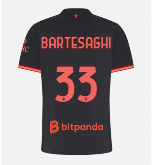 Strój piłkarski AC Milan Davide Bartesaghi #33 Koszulka Trzeciej damskie 2026-27 Krótki Rękaw Strój piłkarski AC Milan Davide Bartesaghi #33 Koszulka Trzeciej damskie 2026-27 Krótki Rękaw