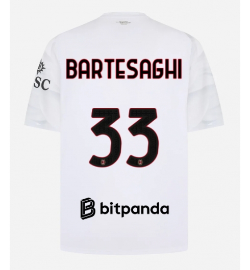 Strój piłkarski AC Milan Davide Bartesaghi #33 Koszulka Wyjazdowej 2026-27 Krótki Rękaw Strój piłkarski AC Milan Davide Bartesaghi #33 Koszulka Wyjazdowej 2026-27 Krótki Rękaw