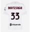 Strój piłkarski AC Milan Davide Bartesaghi #33 Koszulka Wyjazdowej damskie 2026-27 Krótki Rękaw