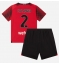 Strój piłkarski AC Milan Davide Calabria #2 Koszulka Podstawowej dziecięce 2023-24 Krótki Rękaw (+ Krótkie spodenki)
