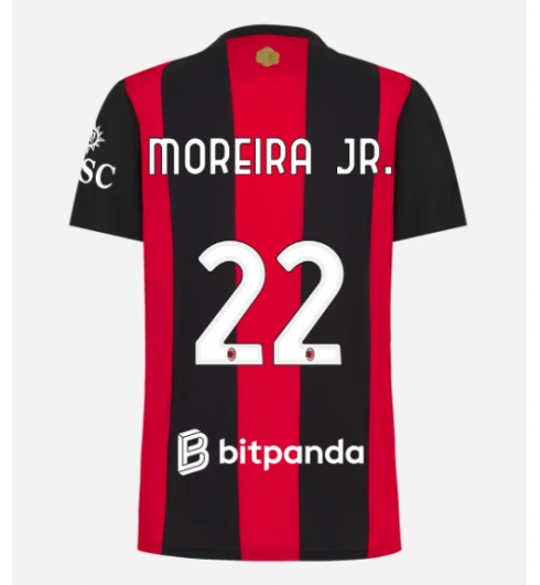 Strój piłkarski AC Milan Diego Moreira #22 Koszulka Podstawowej damskie 2026-27 Krótki Rękaw Strój piłkarski AC Milan Diego Moreira #22 Koszulka Podstawowej damskie 2026-27 Krótki Rękaw