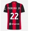 Strój piłkarski AC Milan Diego Moreira #22 Koszulka Podstawowej damskie 2026-27 Krótki Rękaw Strój piłkarski AC Milan Diego Moreira #22 Koszulka Podstawowej damskie 2026-27 Krótki Rękaw