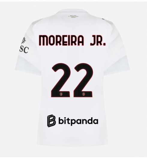 Strój piłkarski AC Milan Diego Moreira #22 Koszulka Wyjazdowej damskie 2026-27 Krótki Rękaw Strój piłkarski AC Milan Diego Moreira #22 Koszulka Wyjazdowej damskie 2026-27 Krótki Rękaw