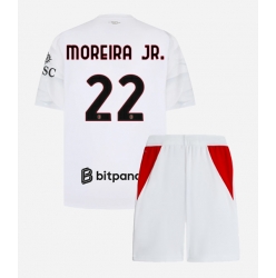 Strój piłkarski AC Milan Diego Moreira #22 Koszulka Wyjazdowej dziecięce 2026-27 Krótki Rękaw (+ Krótkie spodenki)