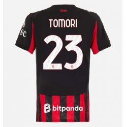 Strój piłkarski AC Milan Fikayo Tomori #23 Koszulka Podstawowej damskie 2025-26 Krótki Rękaw