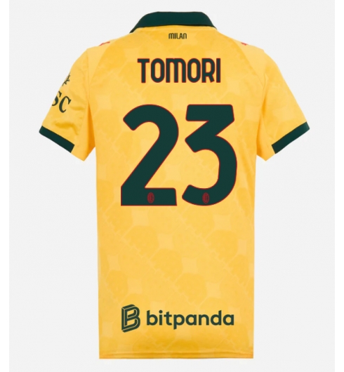 Strój piłkarski AC Milan Fikayo Tomori #23 Koszulka Trzeciej damskie 2025-26 Krótki Rękaw Strój piłkarski AC Milan Fikayo Tomori #23 Koszulka Trzeciej damskie 2025-26 Krótki Rękaw