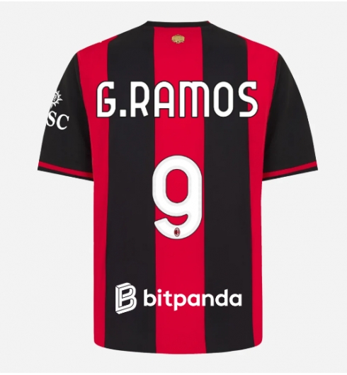 Strój piłkarski AC Milan Goncalo Ramos #9 Koszulka Podstawowej 2026-27 Krótki Rękaw Strój piłkarski AC Milan Goncalo Ramos #9 Koszulka Podstawowej 2026-27 Krótki Rękaw