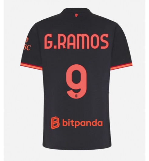 Strój piłkarski AC Milan Goncalo Ramos #9 Koszulka Trzeciej damskie 2026-27 Krótki Rękaw Strój piłkarski AC Milan Goncalo Ramos #9 Koszulka Trzeciej damskie 2026-27 Krótki Rękaw
