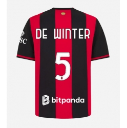 Strój piłkarski AC Milan Koni De Winter #5 Koszulka Podstawowej 2026-27 Krótki Rękaw