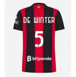 Strój piłkarski AC Milan Koni De Winter #5 Koszulka Podstawowej damskie 2026-27 Krótki Rękaw