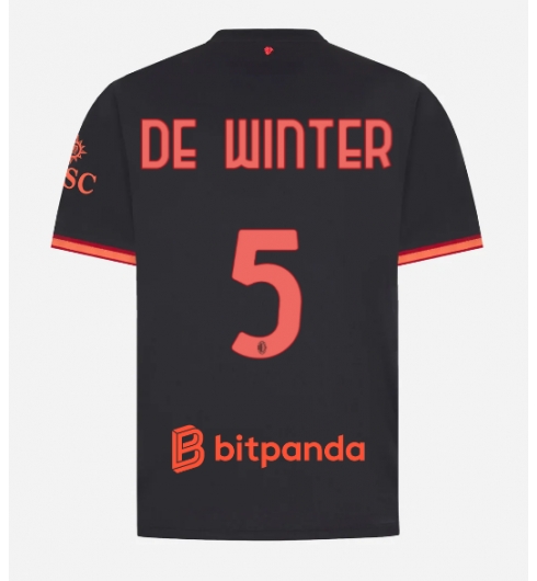 Strój piłkarski AC Milan Koni De Winter #5 Koszulka Trzeciej 2026-27 Krótki Rękaw Strój piłkarski AC Milan Koni De Winter #5 Koszulka Trzeciej 2026-27 Krótki Rękaw