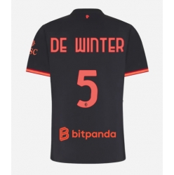 Strój piłkarski AC Milan Koni De Winter #5 Koszulka Trzeciej damskie 2026-27 Krótki Rękaw
