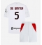 Strój piłkarski AC Milan Koni De Winter #5 Koszulka Wyjazdowej dziecięce 2026-27 Krótki Rękaw (+ Krótkie spodenki)