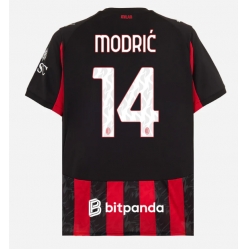 Strój piłkarski AC Milan Luka Modric #14 Koszulka Podstawowej 2025-26 Krótki Rękaw