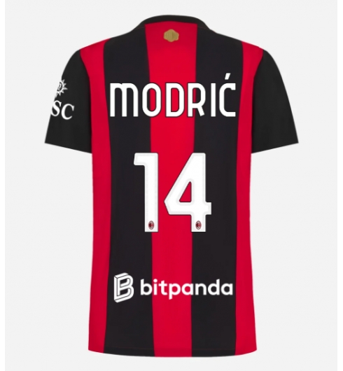 Strój piłkarski AC Milan Luka Modric #14 Koszulka Podstawowej damskie 2026-27 Krótki Rękaw Strój piłkarski AC Milan Luka Modric #14 Koszulka Podstawowej damskie 2026-27 Krótki Rękaw