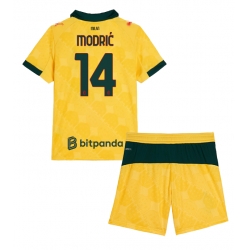 Strój piłkarski AC Milan Luka Modric #14 Koszulka Trzeciej dziecięce 2025-26 Krótki Rękaw (+ Krótkie spodenki)