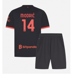 Strój piłkarski AC Milan Luka Modric #14 Koszulka Trzeciej dziecięce 2026-27 Krótki Rękaw (+ Krótkie spodenki)