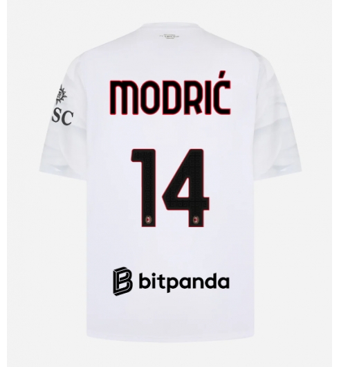 Strój piłkarski AC Milan Luka Modric #14 Koszulka Wyjazdowej 2026-27 Krótki Rękaw Strój piłkarski AC Milan Luka Modric #14 Koszulka Wyjazdowej 2026-27 Krótki Rękaw