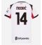 Strój piłkarski AC Milan Luka Modric #14 Koszulka Wyjazdowej damskie 2025-26 Krótki Rękaw