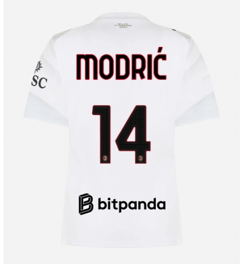Strój piłkarski AC Milan Luka Modric #14 Koszulka Wyjazdowej damskie 2026-27 Krótki Rękaw Strój piłkarski AC Milan Luka Modric #14 Koszulka Wyjazdowej damskie 2026-27 Krótki Rękaw