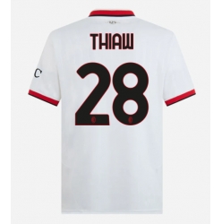Strój piłkarski AC Milan Malick Thiaw #28 Koszulka Wyjazdowej 2024-25 Krótki Rękaw