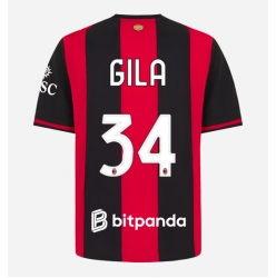 Strój piłkarski AC Milan Mario Gila #34 Koszulka Podstawowej 2026-27 Krótki Rękaw
