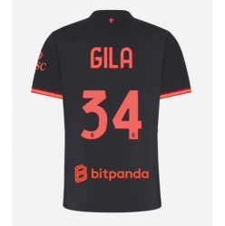 Strój piłkarski AC Milan Mario Gila #34 Koszulka Trzeciej damskie 2026-27 Krótki Rękaw