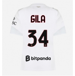 Strój piłkarski AC Milan Mario Gila #34 Koszulka Wyjazdowej damskie 2026-27 Krótki Rękaw
