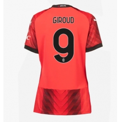 Strój piłkarski AC Milan Olivier Giroud #9 Koszulka Podstawowej damskie 2023-24 Krótki Rękaw