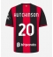 Strój piłkarski AC Milan Omari Hutchinson #20 Koszulka Podstawowej 2026-27 Krótki Rękaw Strój piłkarski AC Milan Omari Hutchinson #20 Koszulka Podstawowej 2026-27 Krótki Rękaw