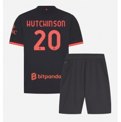 Strój piłkarski AC Milan Omari Hutchinson #20 Koszulka Trzeciej dziecięce 2026-27 Krótki Rękaw (+ Krótkie spodenki)
