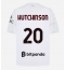 Strój piłkarski AC Milan Omari Hutchinson #20 Koszulka Wyjazdowej 2026-27 Krótki Rękaw Strój piłkarski AC Milan Omari Hutchinson #20 Koszulka Wyjazdowej 2026-27 Krótki Rękaw