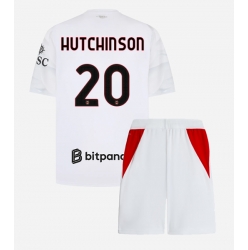 Strój piłkarski AC Milan Omari Hutchinson #20 Koszulka Wyjazdowej dziecięce 2026-27 Krótki Rękaw (+ Krótkie spodenki)