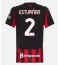 Strój piłkarski AC Milan Pervis Estupinan #2 Koszulka Podstawowej damskie 2025-26 Krótki Rękaw