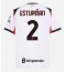 Strój piłkarski AC Milan Pervis Estupinan #2 Koszulka Wyjazdowej 2025-26 Krótki Rękaw
