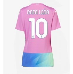 Strój piłkarski AC Milan Rafael Leao #10 Koszulka Trzeciej damskie 2023-24 Krótki Rękaw